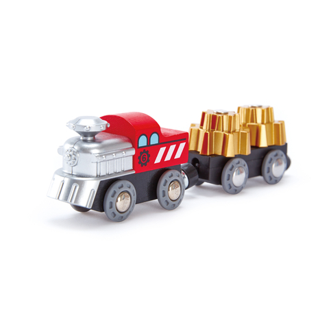 HAPE COGWHEEL ट्रेन | बच्चों के लिए लकड़ी के रेलवे cogwheel इंजन खिलौना ट्रेन